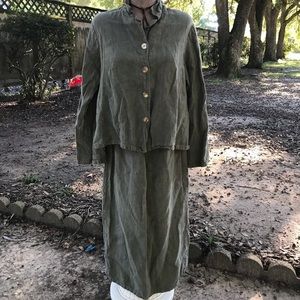 Bryn Walker Heavy Linen Top and Skirt